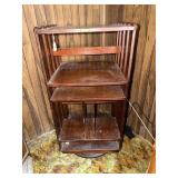 Antique Revolving Bookcase; has a tag "Sargent