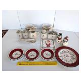 Group of Christmas Table Accessories