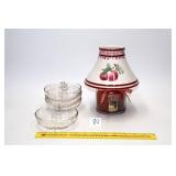 Pfaltzgraff "Delicious" Pattern Candle Shade w/