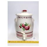 Pfaltzgraff "Delicious" Pattern Beverage Crock