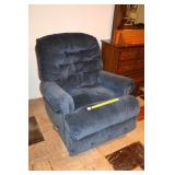 Recliner made by Action Industries, shows some