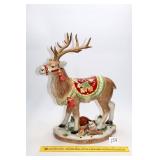 Fitz & Floyd Ceramic Reindeer Figurine: