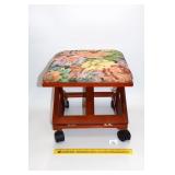 Adjustable Rolling Footstool          Located in