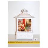 Christmas Lantern Snow Globe; battery-powered,
