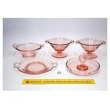 Group of Pink Depression Glass        Located in