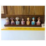 (7) Ceramic Avon "Ladies Fashion Through the