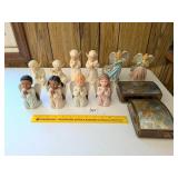 Group of Ceramic & Resin Angel Figurines & (2)