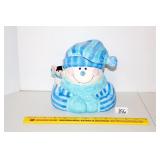 Ceramic Snowman Cookie Jar          Located in