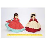 (2) Madame Alexander "Alexander-kins" dolls: "Jo"