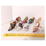 Group of Ashton-Drake Heirloom Ornaments Resin