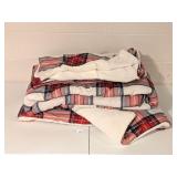 Mainstays plaid fleece blanket; 86 in x 90 in