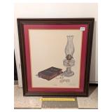 Framed Donnie Firkins print "Peaceful Thoughts";