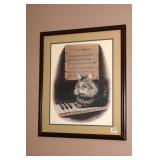 Framed Elsie R. Hall Print; approx. 26 in x 22