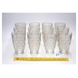 (12) Clear Glass Tumblers      Located in Kitchen