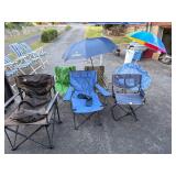Group of Folding Chairs