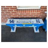 Painted Wooden University of Kentucky Bench