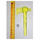 Degenhart Uranium Glass Tomahawk; fluoresces