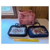 Pink Caboodles Make Up Bag & (2) Bible Bags
