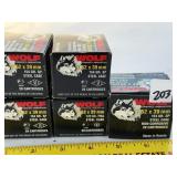100 Rounds Wolf 7.62x39 154 Grain Ammunition