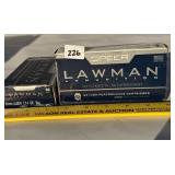 100 Rounds Lawman Ammunition 9mm Luger 124 Grain