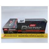 100 Rounds CCI Blazer 40 Smith & Wesson 165 Grain