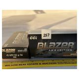100 Rounds Blazer 45 Auto 230 Grain Full Metal