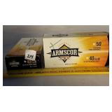 100 Rounds Armscor 40 Smith & Wesson 180 Grain