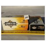 100 Rounds Armscor 40 Smith & Wesson 180 Grain