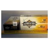 100 Rounds Armscor 40 Smith & Wesson 180 Grain