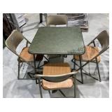 Card Table & 4 Folding Chairs