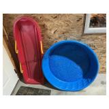 Plastic Snow Sled & Swimming Pool