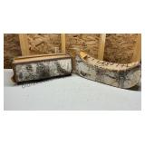 Birch Bark Planter And Canoe Model