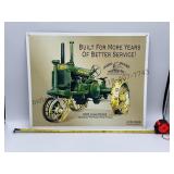1933 John Deere GP Wide Tread Metal Sign