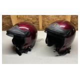 2 Gold Wing Helmets