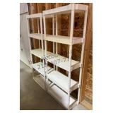 2 - Plastic Storage Shelves