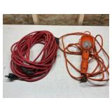 Extension Cord and Trouble Light
