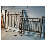 Antique Brass Headboard & Footboard
