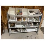 Storage Bins and Stand