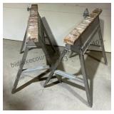 Pair of Folding Sawhorses