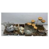 Glass Canisters and Decor