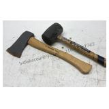 Hatchet & Rubber Mallet