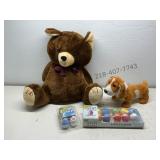 Sidewalk Chalk and Stuffed Animals
