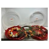 Seasonal Wreaths in Storage Containers