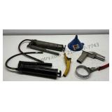 Grease Guns, Funnel, and More