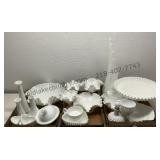 Milk and Fenton Glass Pieces