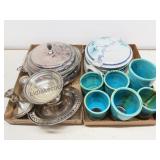 Pottery and Silver Pieces