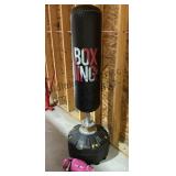 Punching Bag on Stand & Boxing Gloves