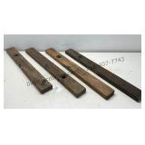 Vintage Wood Levels Lot 3