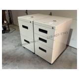 2 - Metal Office Drawer Base Units