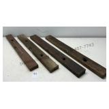 Vintage Wood Levels Lot 2